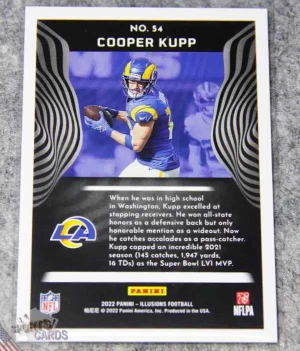 Alternative view of 2022 Cooper Kupp #54 Panini Illusions Bronze Parallel /499