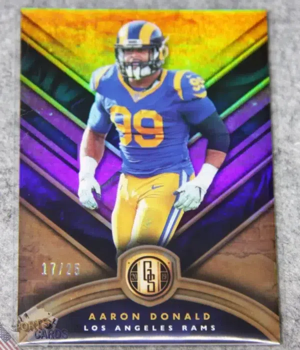 2019 Aaron Donald #48 Panini Gold Standard Rose Gold Parallel /25