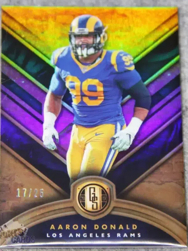 2019 Aaron Donald #48 Panini Gold Standard Rose Gold Parallel /25-front