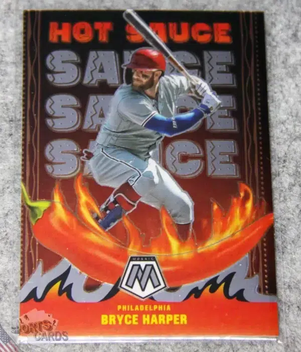 2022 Bryce Harper #HS-3 Panini Mosaic Hot Sauce-front