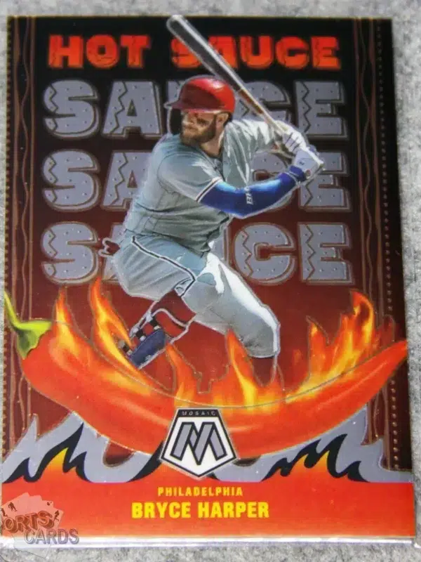 2022 Bryce Harper #HS-3 Panini Mosaic Hot Sauce