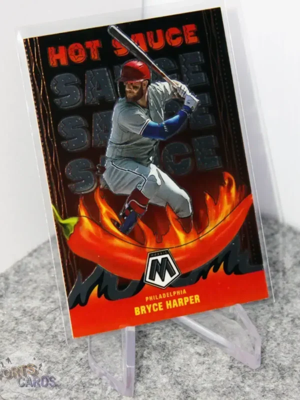 2022 Bryce Harper #HS-3 Panini Mosaic Hot Sauce-stand
