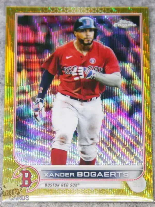 2022 Xander Bogaerts #55 Topps Chrome Gold Wave Refractor /50-front