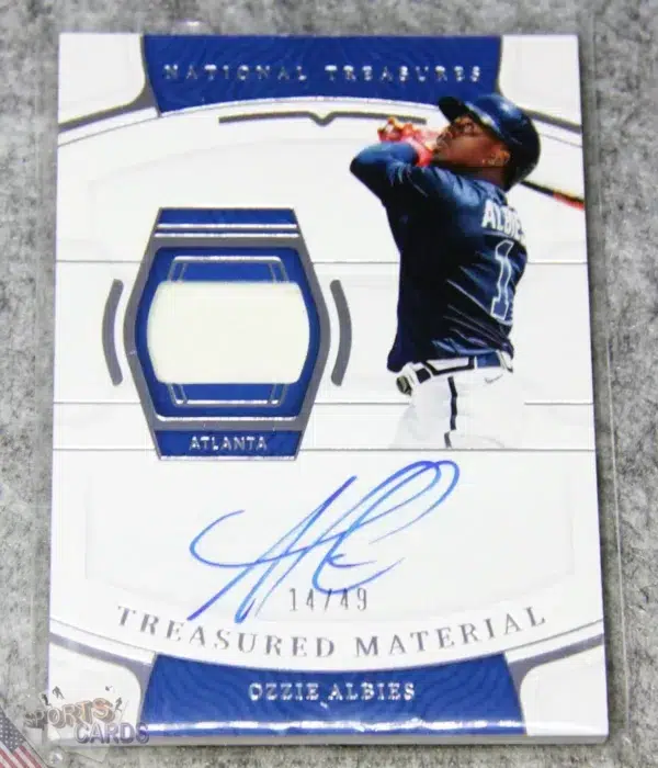 2022 Ozzie Albies #TMS-OA Panini National Treasures