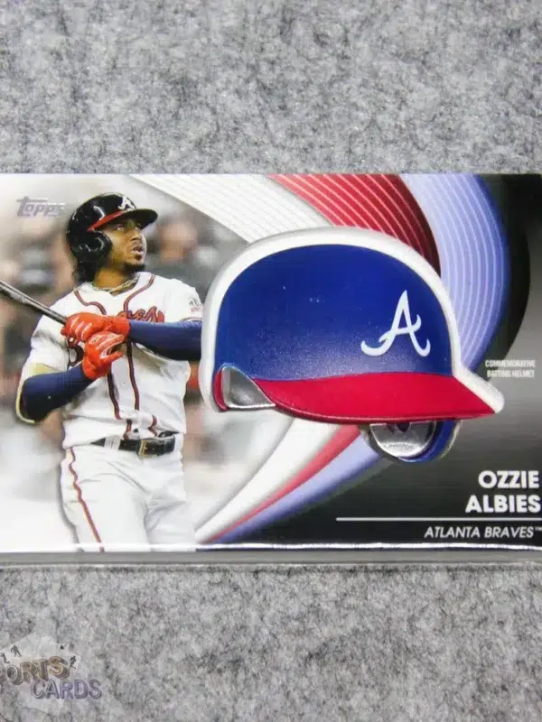 2022 Ozzie Albies #BH-OA Topps Update Commemorative Batting Helmet