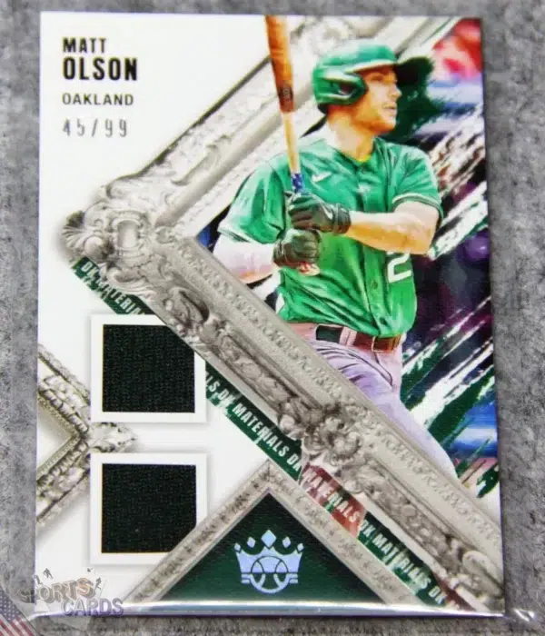 2022 Matt Olson #DKM-MO Panini Diamond Kings Materials Dual Patch /99