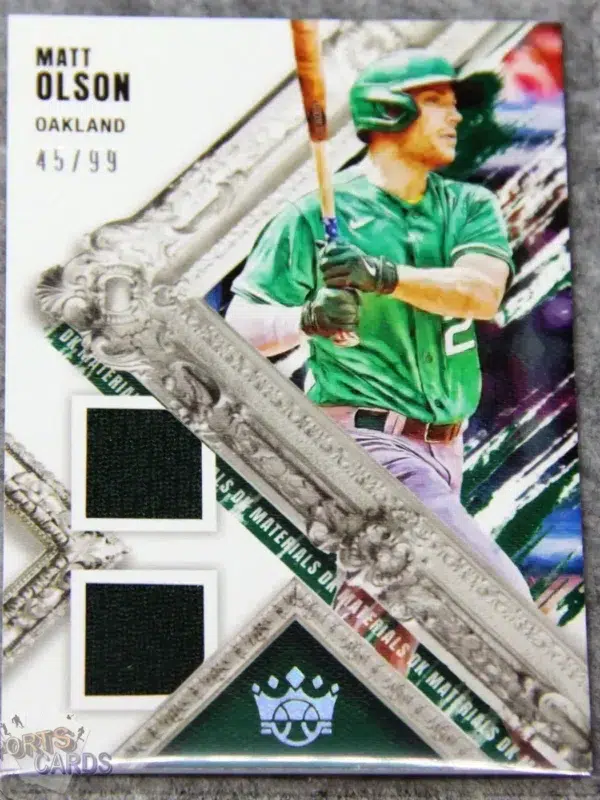 2022 Matt Olson #DKM-MO Panini Diamond Kings Materials Dual Patch /99