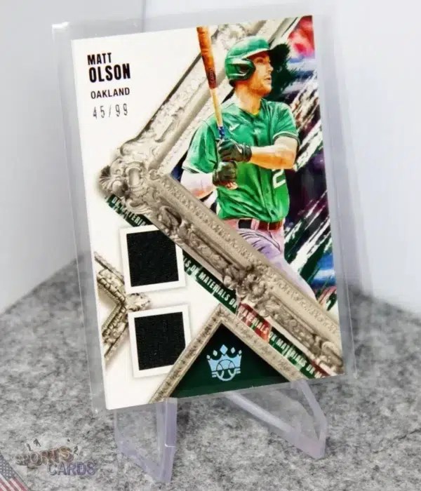 2022 Matt Olson #DKM-MO Panini Diamond Kings Materials Patch /99-stand