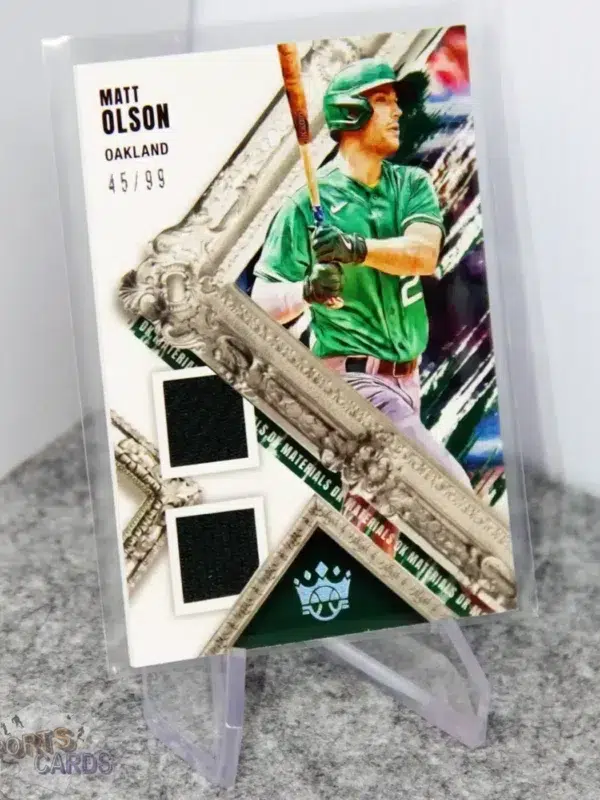 2022 Matt Olson #DKM-MO Panini Diamond Kings Materials Patch /99-stand