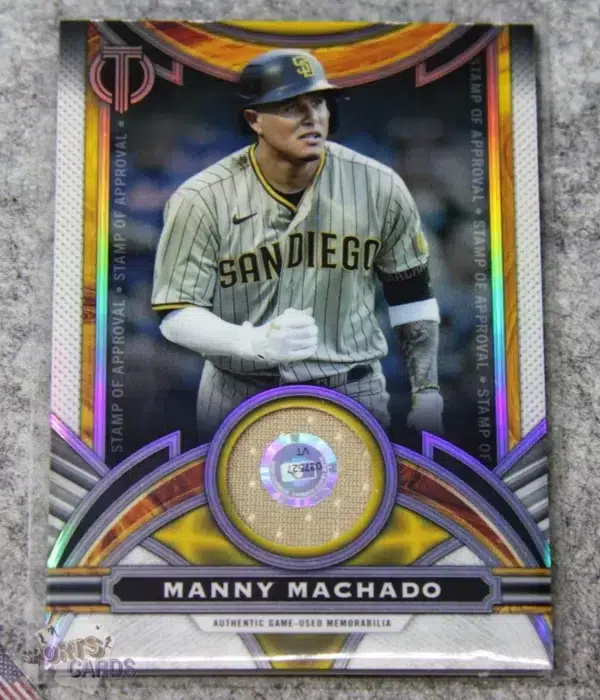 2023 Manny Machado #SOA-MM Topps Tribute Stamp Of Approval Relic Patch /199