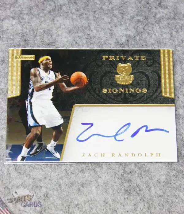 2011-12 Zach Randolph #PS-ZR Panini Private Signings Autograph /99-front