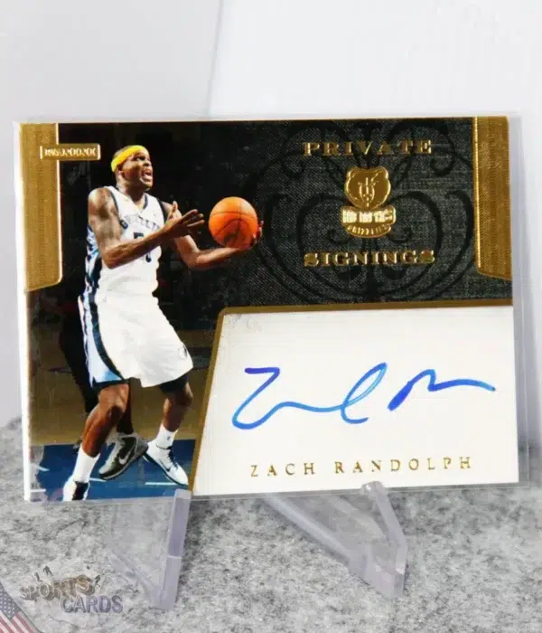 2011-12 Zach Randolph #PS-ZR Panini Private Signings Autograph /99-stand