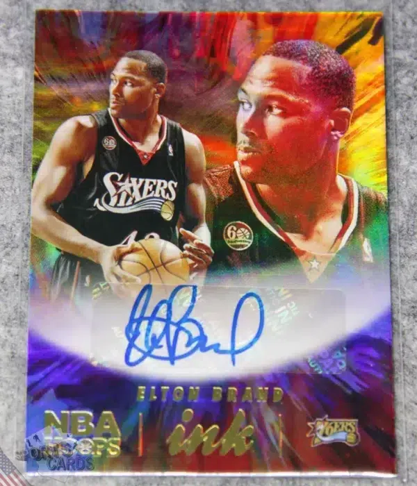 2022-23 Elton Brand #HI-EBR Panini NBA Hoops Ink Autograph
