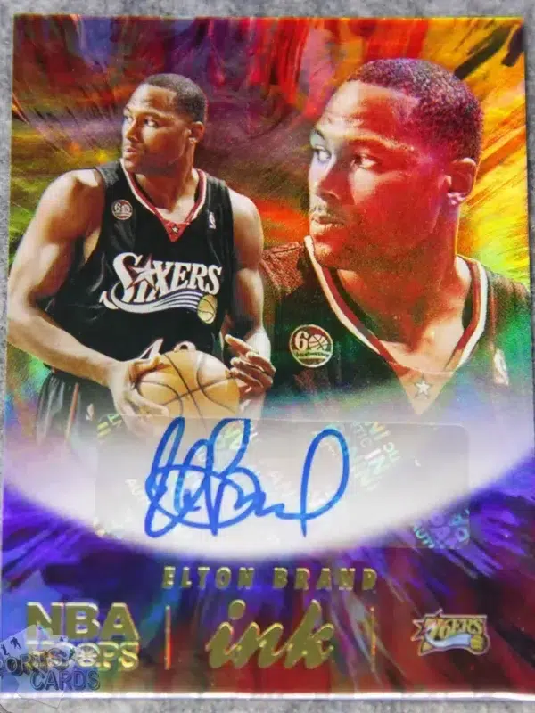 2022-23 Elton Brand #HI-EBR Panini NBA Hoops Ink Autograph-front