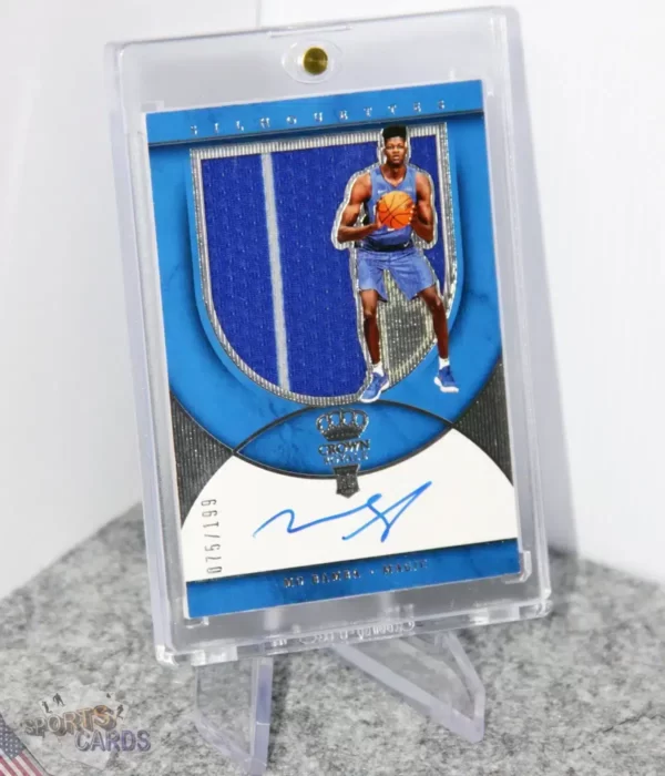 2018-19 Mo Bamba #218 Panini Crown Royale Silhouettes Jumbo Jersey RPA Autograph RC /199-stand