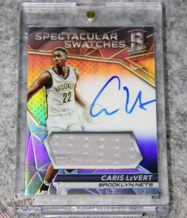 2016-17 Caris LeVert #SS-CLV Panini Spectra Spectacular Swatches RPA Silver Prizm RC /149