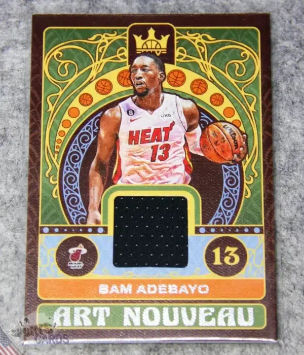 2022-23 Bam Adebayo #AN-BAM Panini Court Kings Art Nouveau Patch