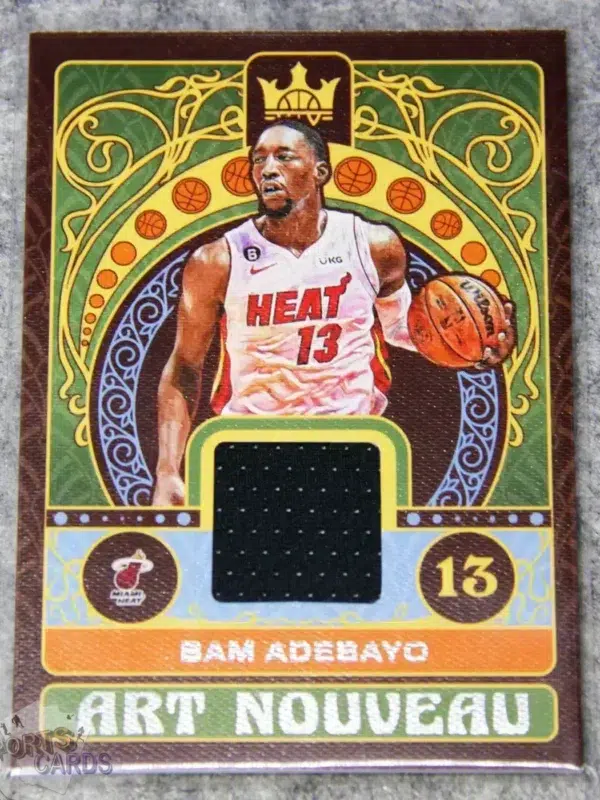 2022-23 Bam Adebayo #AN-BAM Panini Court Kings Art Nouveau Patch