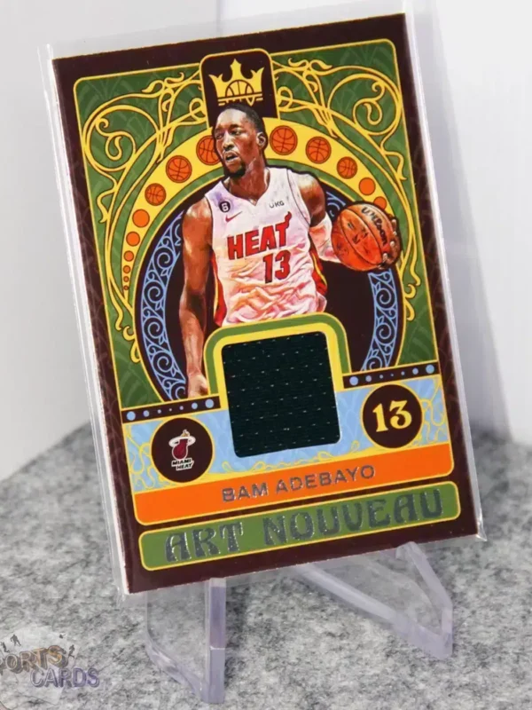 2022-23 Bam Adebayo #AN-BAM Panini Court Kings Art Nouveau Patch-stand