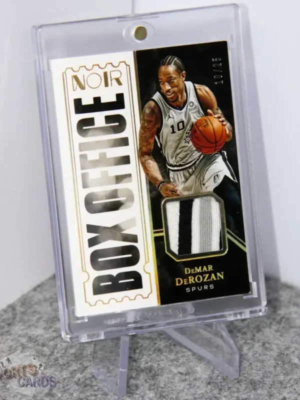 2020-21 DeMar DeRozan #BOM-DDR Panini Noir Box Office Materials Prime /25-stand