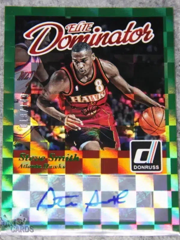 2014-15 Steve Smith #32 Panini Donruss Elite Dominator Signatures /149-front