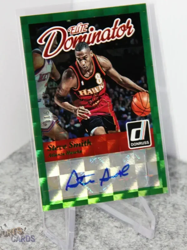2014-15 Steve Smith #32 Panini Donruss Elite Dominator Signatures /149 - Afbeelding 3