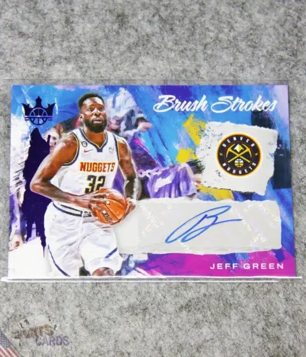 2022-23 Jeff Green #BR-JGD Panini Court Kings Brush Strokes Autograph /35