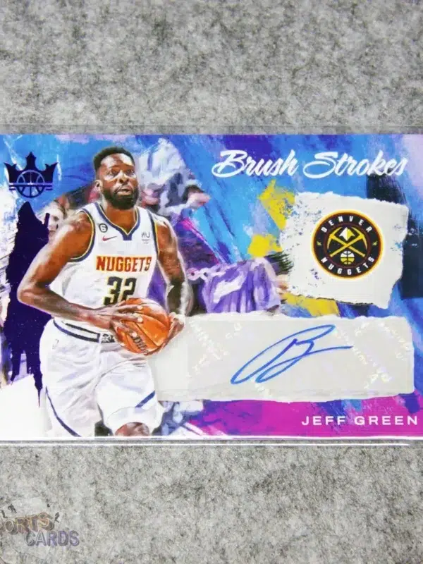 2022-23 Jeff Green #BR-JGD Panini Court Kings Brush Strokes Autograph /35-front