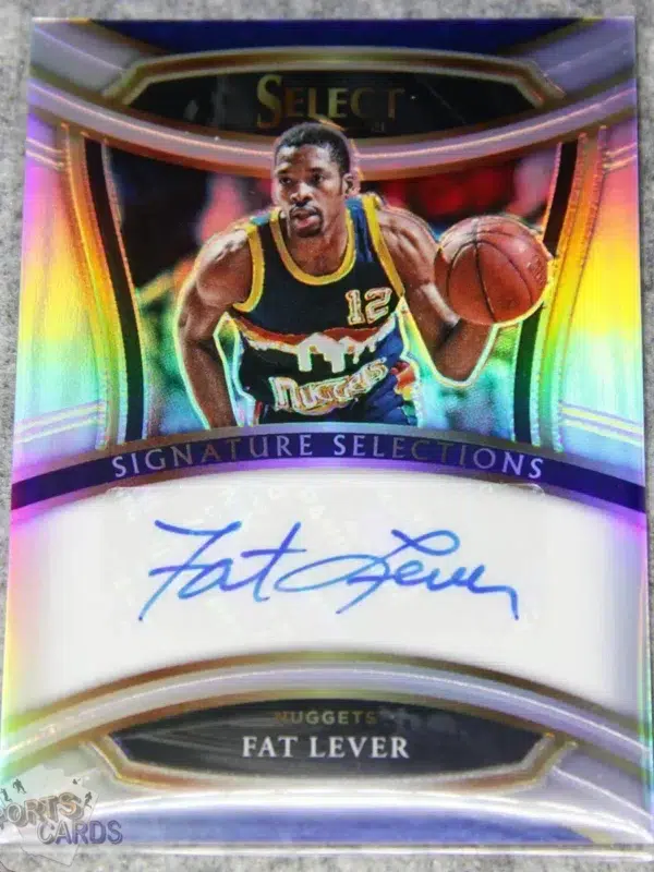 2020-21 Fat Lever #SIS-FLV Panini Select Signature Selections Silver Prizm Autograph-front