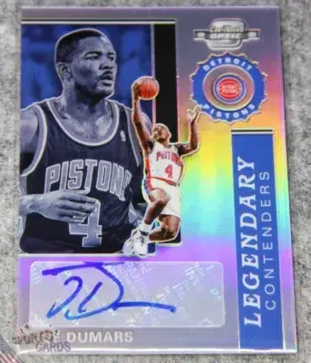 2019-20 Joe Dumars #LC-JDM Panini Contenders Optic Legendary Silver Prizm Auto /125-front