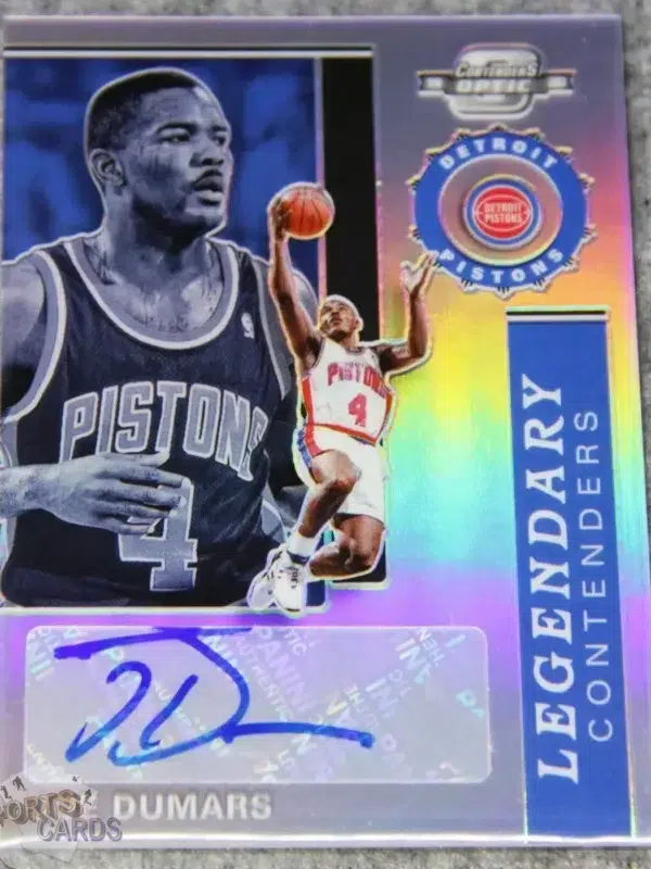2019-20 Joe Dumars #LC-JDM Panini Contenders Optic Legendary Silver Prizm Auto /125-front