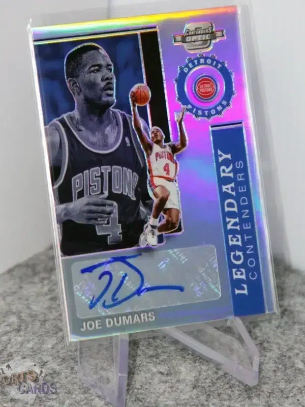 2019-20 Joe Dumars #LC-JDM Panini Contenders Optic Legendary Silver Prizm Auto /125-stand