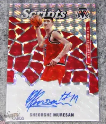 2019-20 Gheorghe Muresan #SC-GHM Panini Mosaic Scripts Silver Prizm Auto