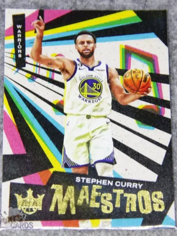 2022-23 Stephen Curry #26 Panini Court Kings Maestros Gold Foil Parallel SP