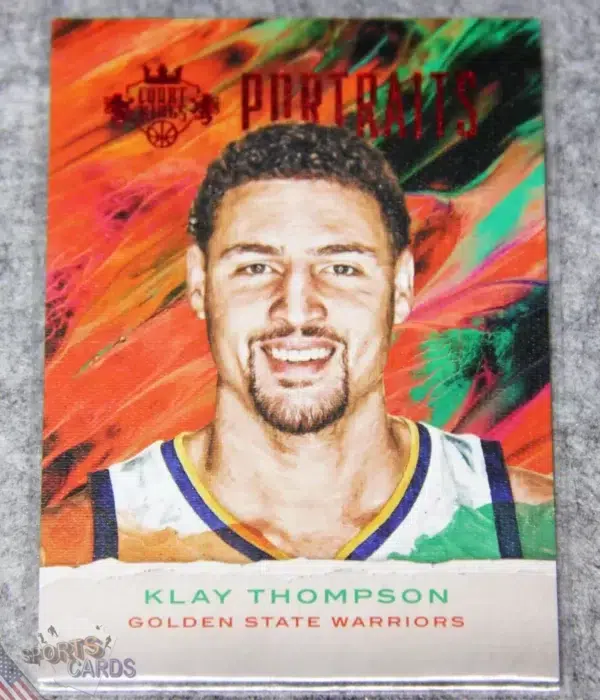2016-17 Klay Thompson #13 Panini Court Kings Portraits Red Parallel /75