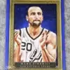 2013-14 Manu Ginobili #36 Panini Court Kings Portraits Blue Framed /75