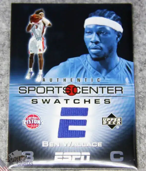 2005-06 Ben Wallace #SCS-BW Upper Deck ESPN SportsCenter Swatches-front