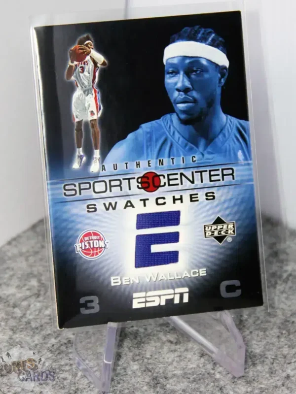 2005-06 Ben Wallace #SCS-BW Upper Deck ESPN SportsCenter Swatches-stand