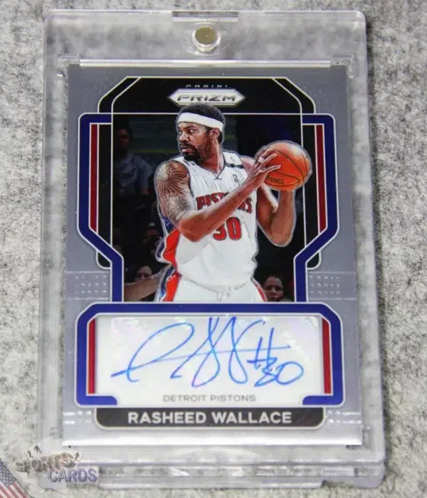 2021-22 Rasheed Wallace #SG-RWL Panini Prizm Autograph
