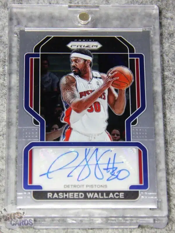 2021-22 Rasheed Wallace #SG-RWL Panini Prizm Autograph-front