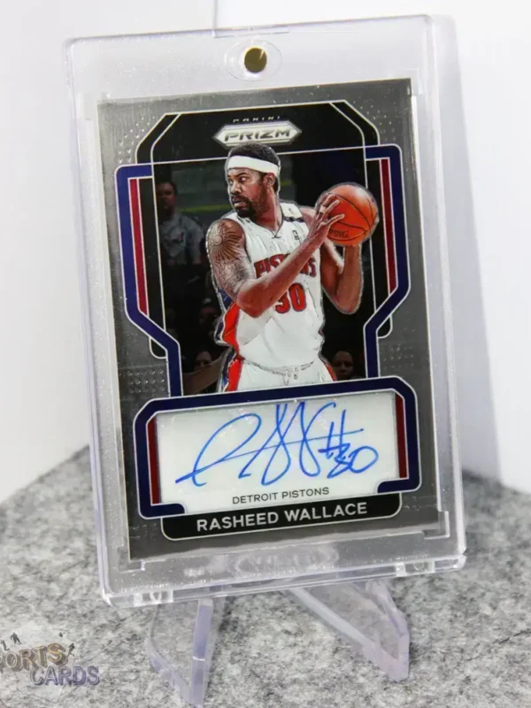 2021-22 Rasheed Wallace #SG-RWL Panini Prizm Autograph-stand