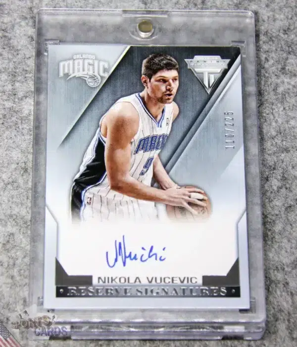 2013-14 Nikola Vucevic #5 Panini Titanium Reserve Signatures /225