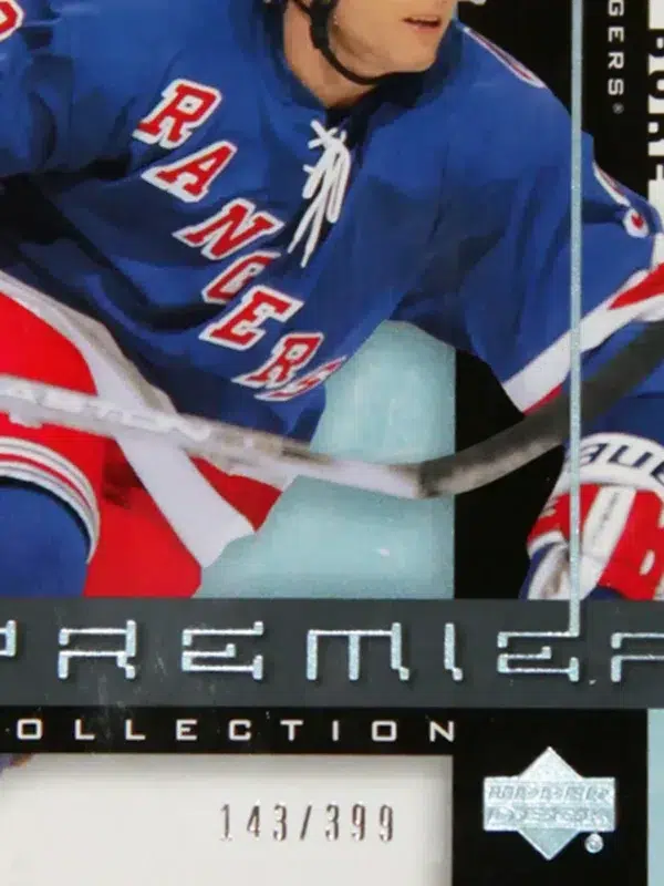 2001-02 Pavel Bure #35 Upper Deck Premier Collection SN#143 PSA 9 MINT - detail