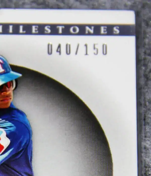 2007 Alex Rodriguez #28 Topps Moments & Milestones RBI SN#40 - detail