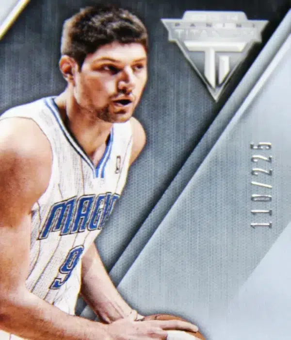 2013-14 Nikola Vucevic #5 Panini Titanium Reserve Signatures SN#110 - detail