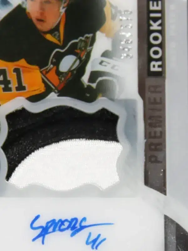 2015-16 Daniel Sprong #85 Upper Deck Premier Rookie SN#348 - detail
