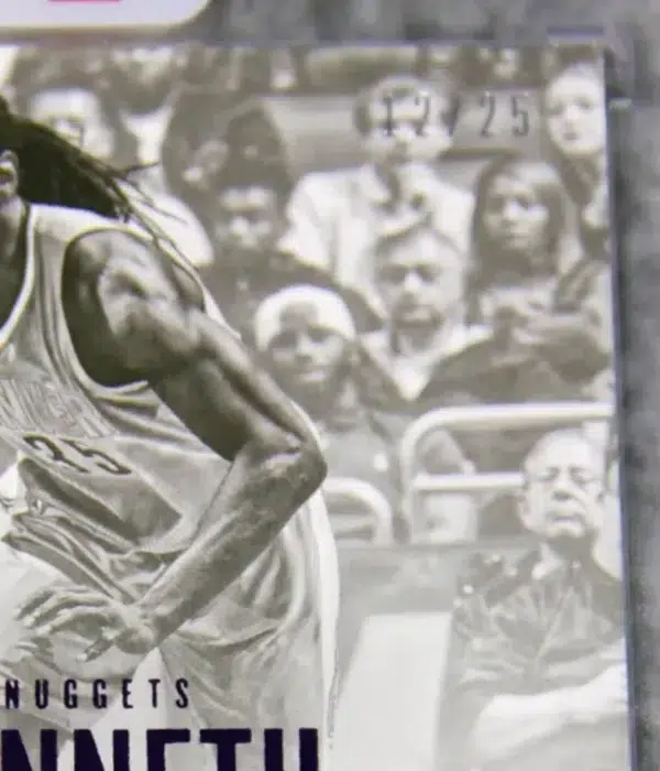 2016-17 Kenneth Faried #101 Panini Preferred Purple Auto SN#12 - detail