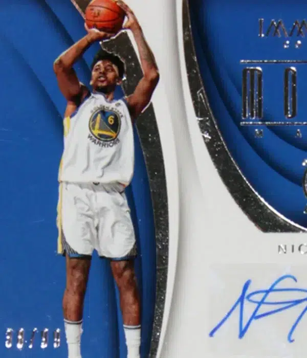 2017-18 Nick Young #MK-NYG Panini Immaculate Modern Marks Auto SN#38 - detail