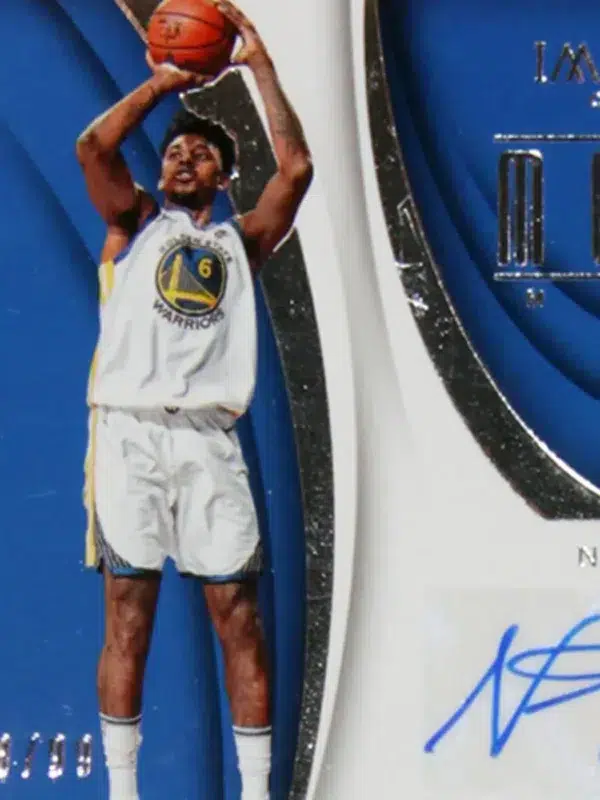 2017-18 Nick Young #MK-NYG Panini Immaculate Modern Marks Auto SN#38 - detail