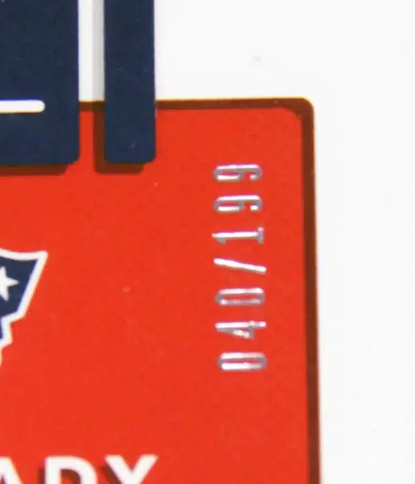 2017-18 Tom Brady #1 Panini Donruss Optic Orange SN#40 PSA 9 MINT - detail